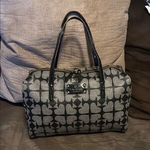 EUC-Kate Spade Kaleigh Ace of Spade Black and Gray Satchel